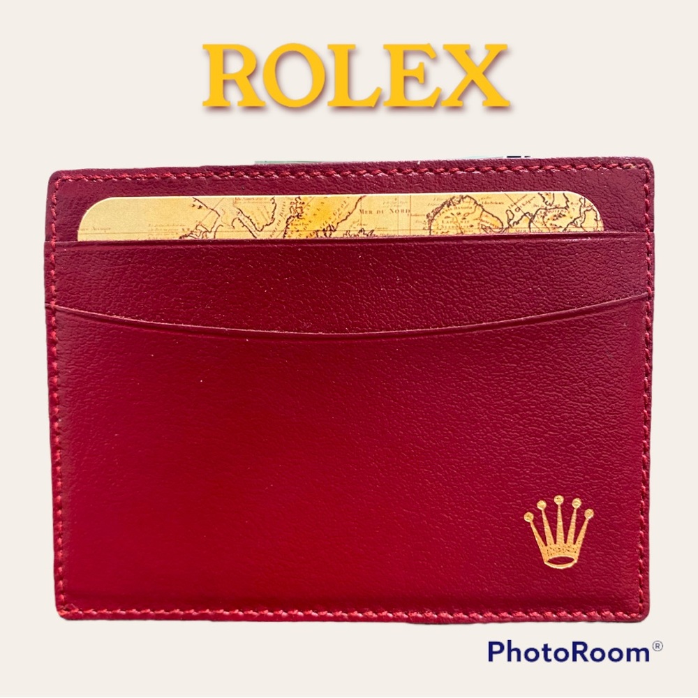 Vintage Authentic Rolex wallet in red. Never used